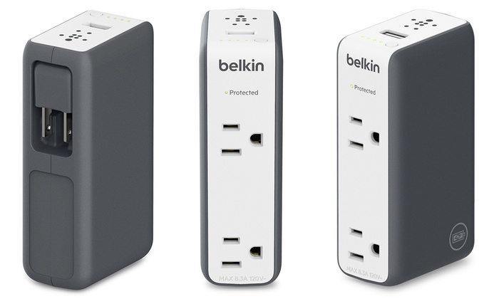 Belkin Travel Rockstar 3 In 1 Battery Pack Charger And Surge Protector