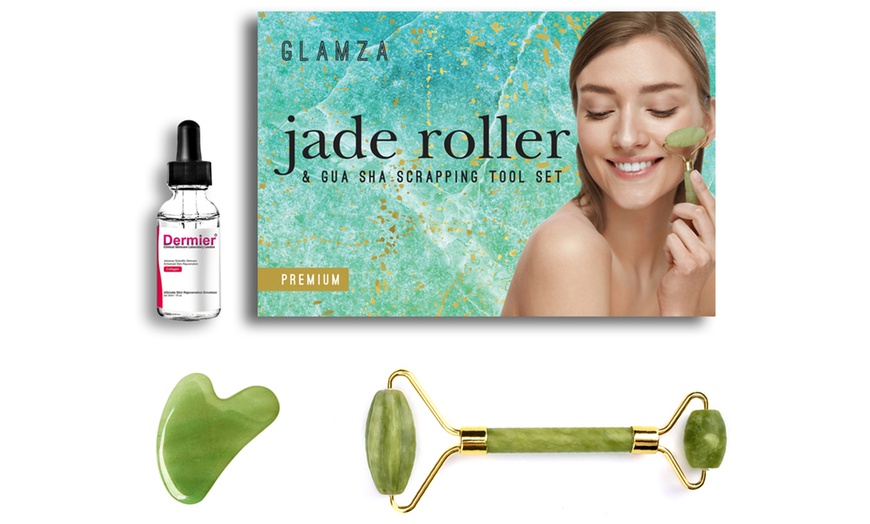 Image 3: Jade Roller Set