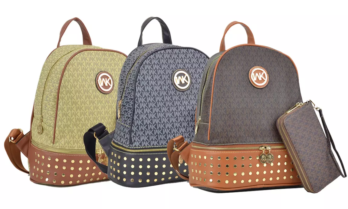 MMK Collection by WK Backpack with Matching Wallet - Primary Image