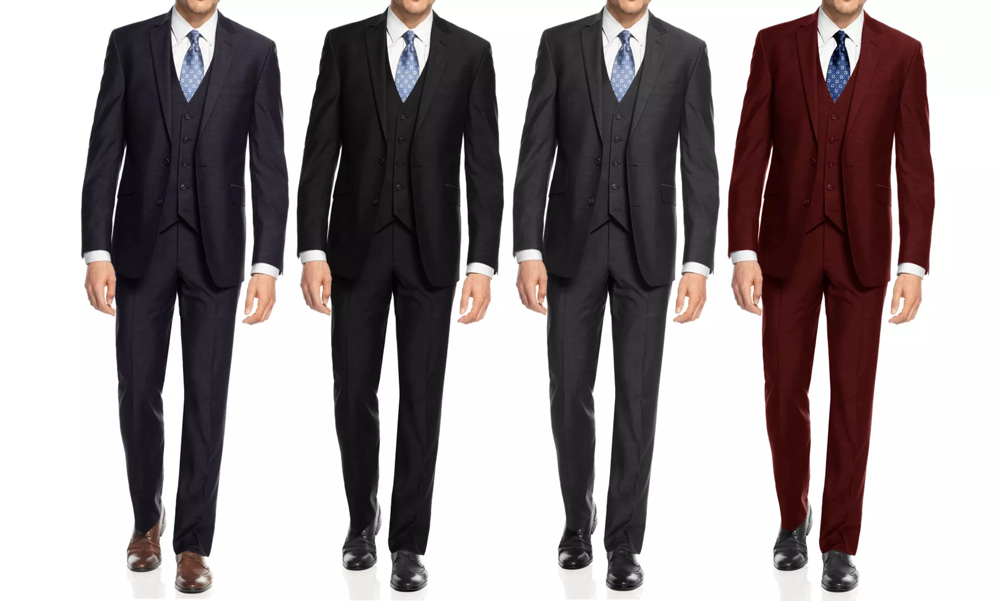 Braveman Men's Slim-Fit Suits (3-Piece) - Primary Image