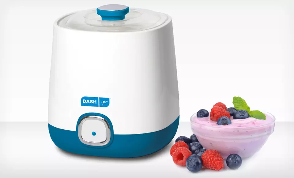 $19.99 for a Dash Go Bulk Yogurt Maker in Blueberry or Strawberry Color ($49.95 List Price). Free Shipping and Returns. - Primary Image