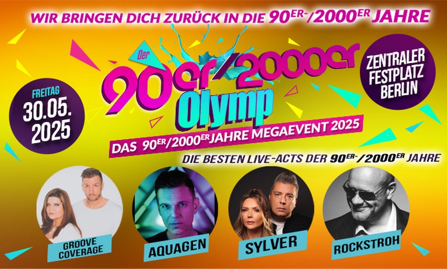 Image 2: 90er / 2000er Olymp 2025: Bis zu 10 Tickets am Fr. 30.05.25 um 18 Uhr