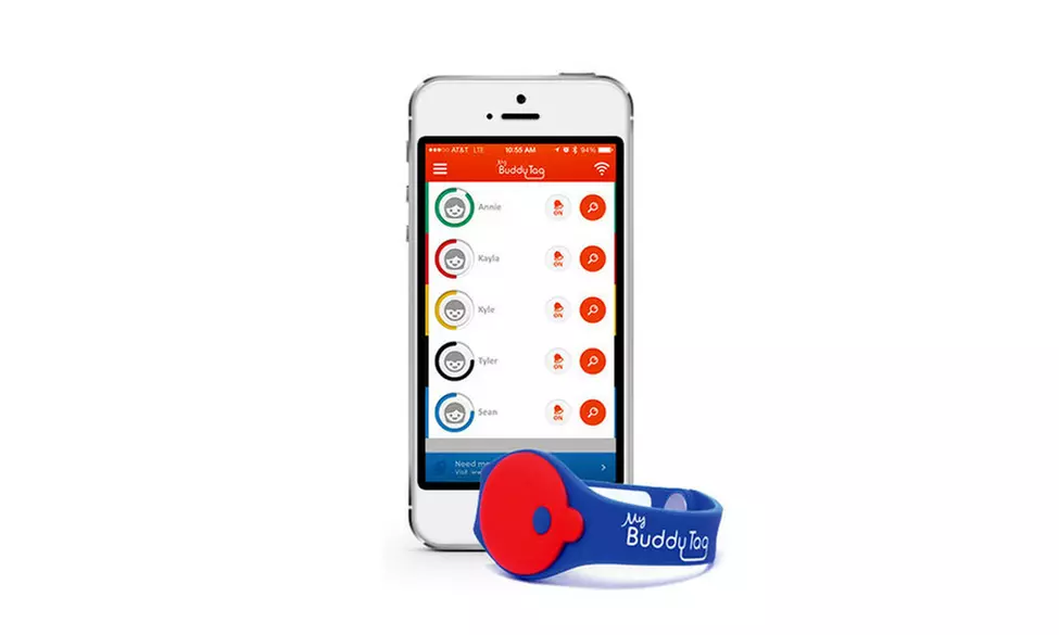 My Buddy Tag Kid's Safety Tracker with Wristband - Primary Image