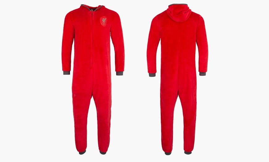 Image 4: Football Fleece Bodysuit
