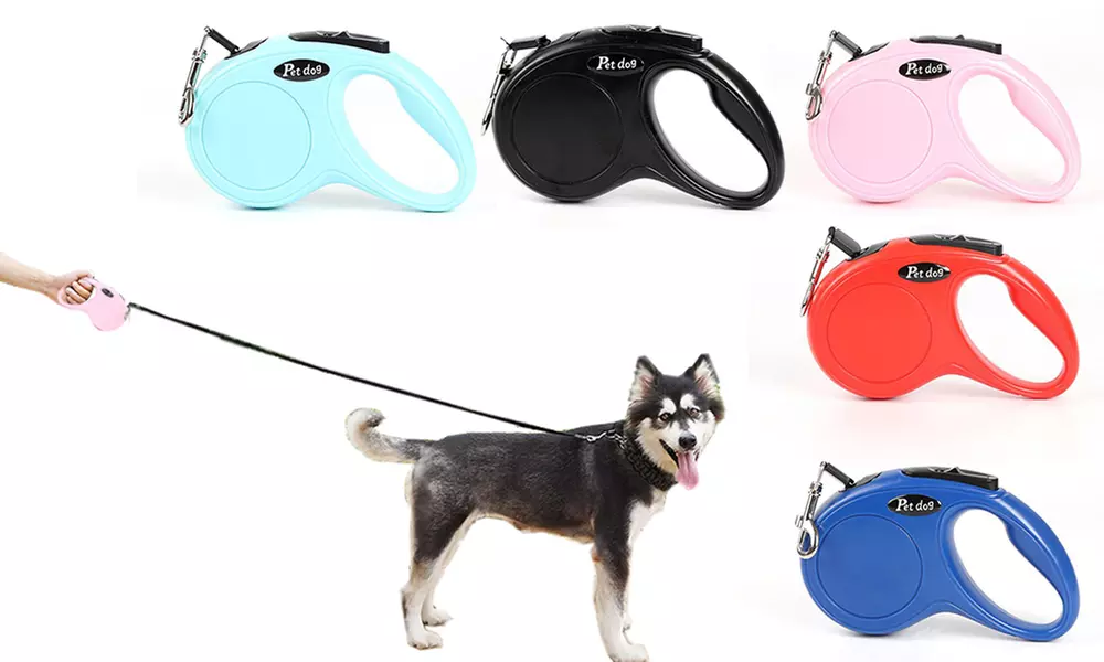 1 ou 2 laisses rétractables classiques de 3 ou 5 m de long, pour chiens pensant jusqu'à 25 kg - Primary Image