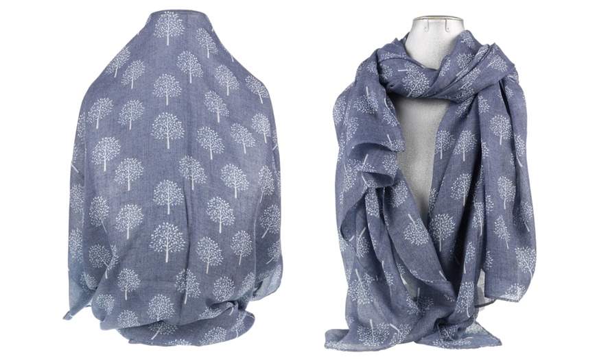 Image 3: Maria Mulberry Tree Print Scarf