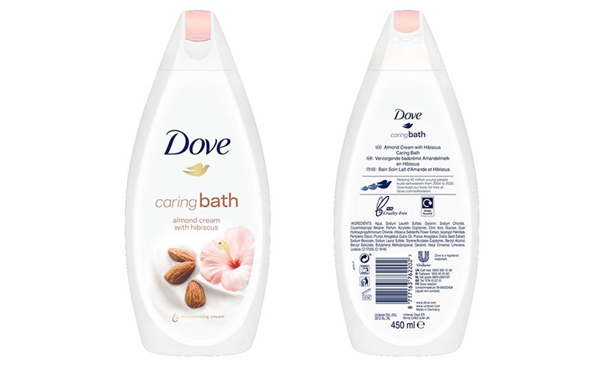 Image 4: Dove Body Wash or Bath Soak 450ml Three-Pack