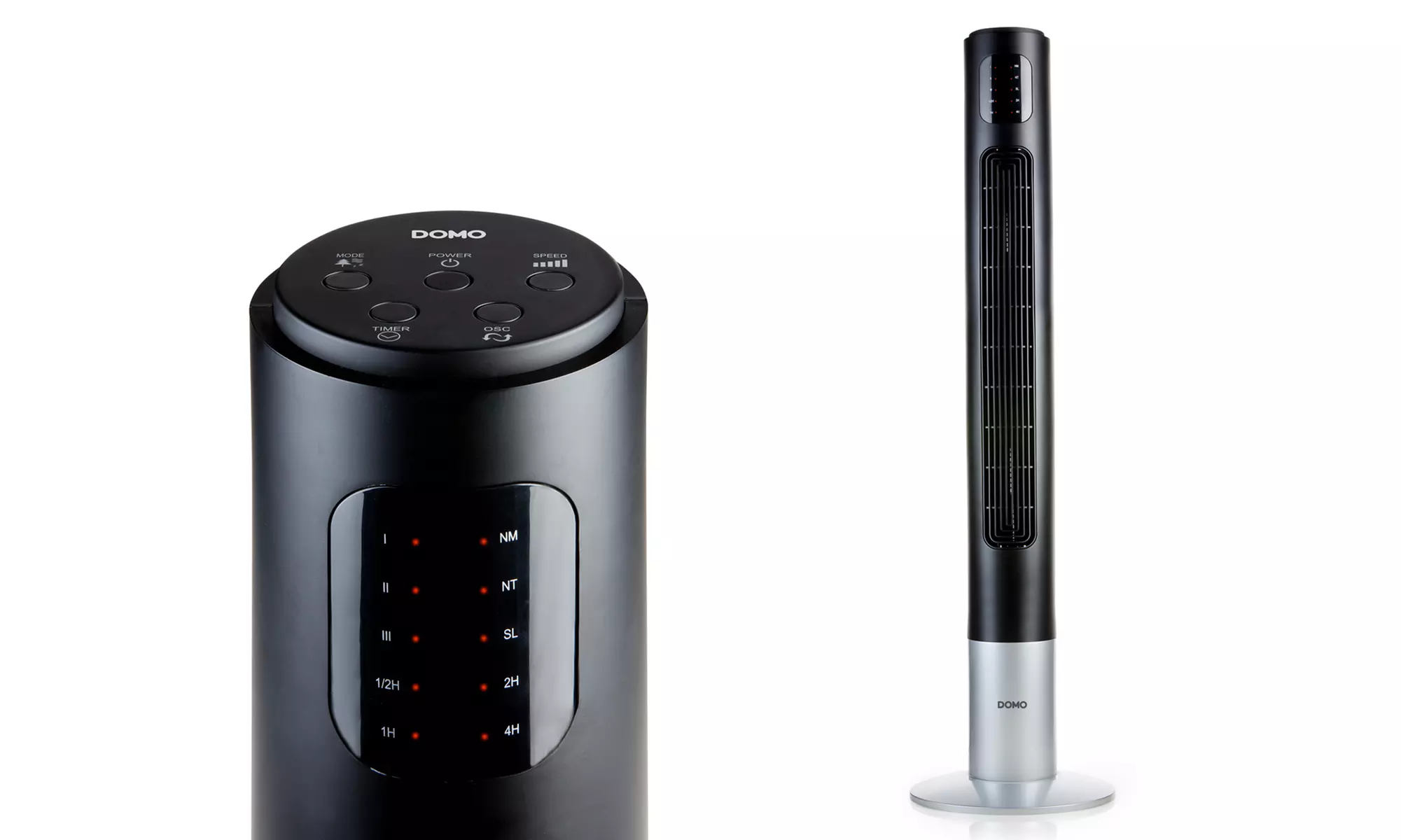 Ventilateur colonne Domo à trois vitesses, modèle DO8123, hauteur de 117 cm - Primary Image