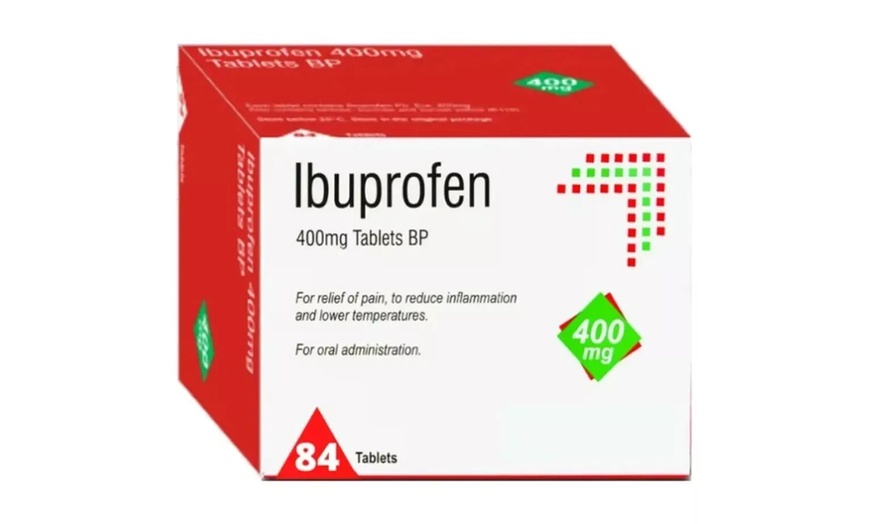 Image 1: Ibuprofen 400mg 84 Tablets 