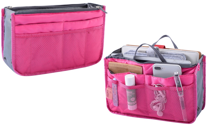 Image 4: 13-Pocket Handbag Organizer