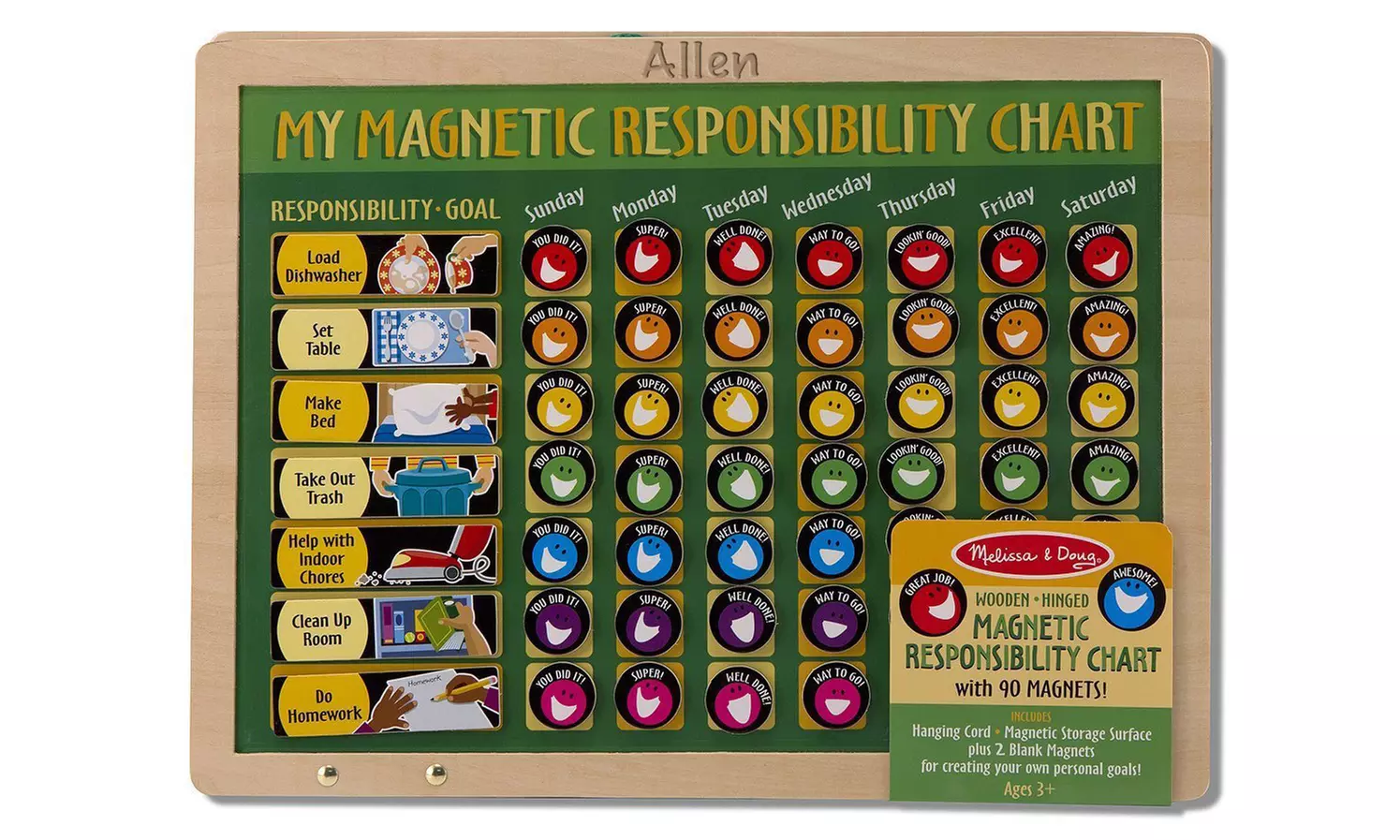 Melissa And Doug Personalized Magnetic Responsibility Chart from 1-800-Housewares.com (43% Off) - Primary Image
