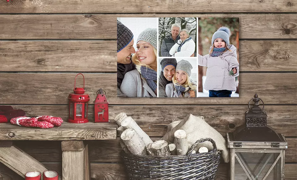 Customized Gallery-Wrapped Canvas Collage - Primary Image