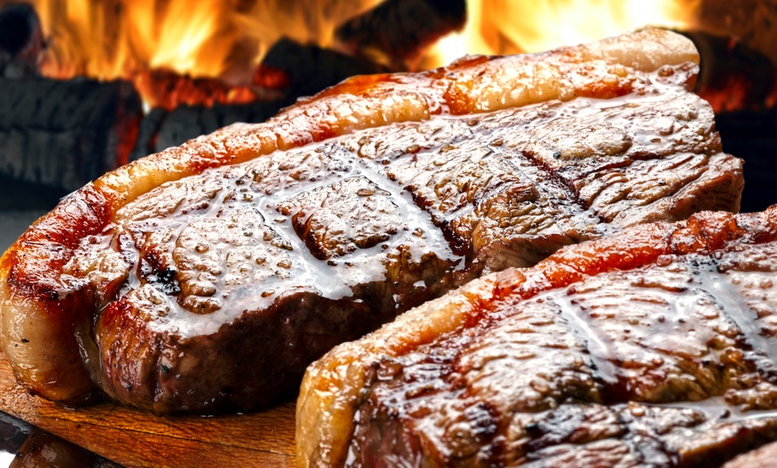 Image 1: Brazilian Steak with Cocktail for Two