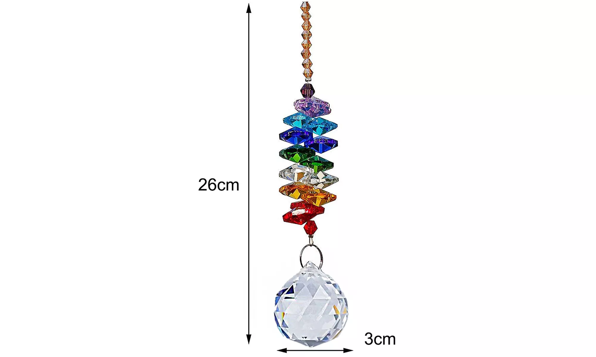 1x oder 2x Chakra-Sonnen-Fänger