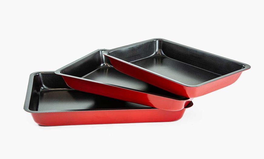 Image 3: ASAB Three-Piece Baking Tray Set