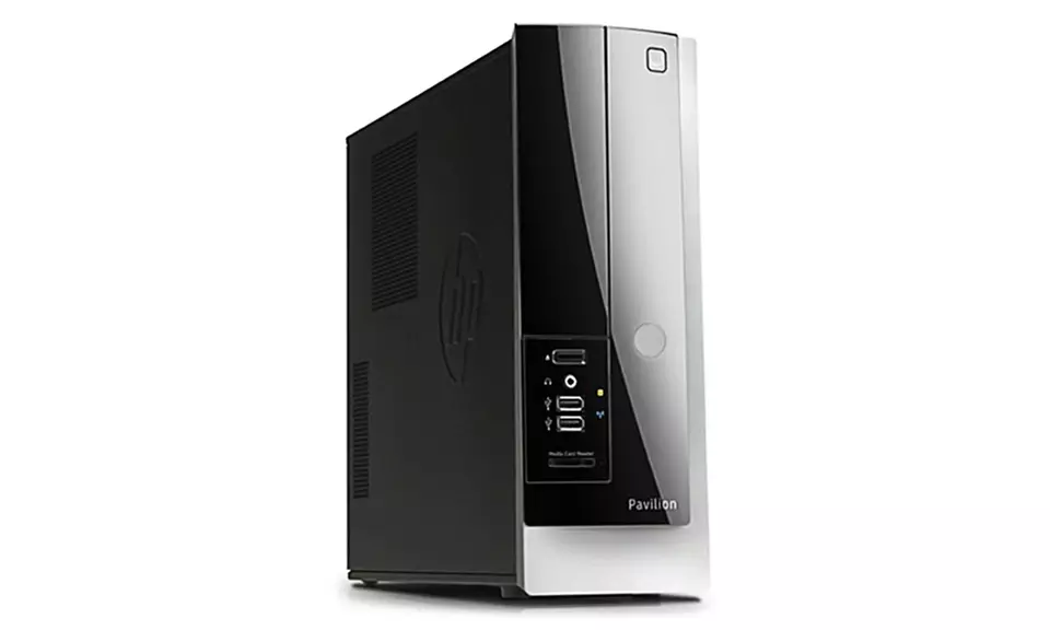 HP Pavilion Slimline Desktop Computer with Intel Pentium Processor and 1TB Hard Drive (Manufacturer Refurbished) - Primary Image