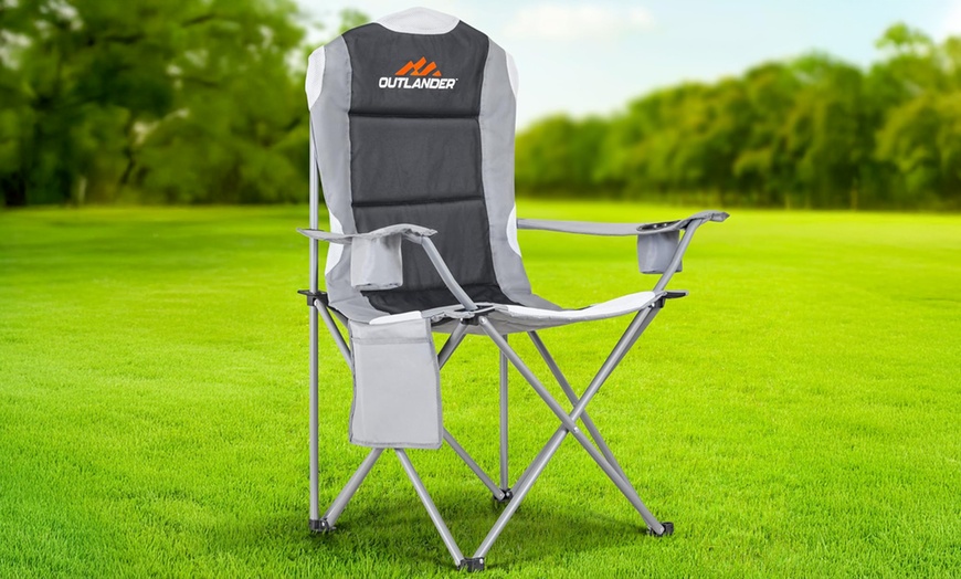 Image 1: Vivo Pack of Two Camping Chairs