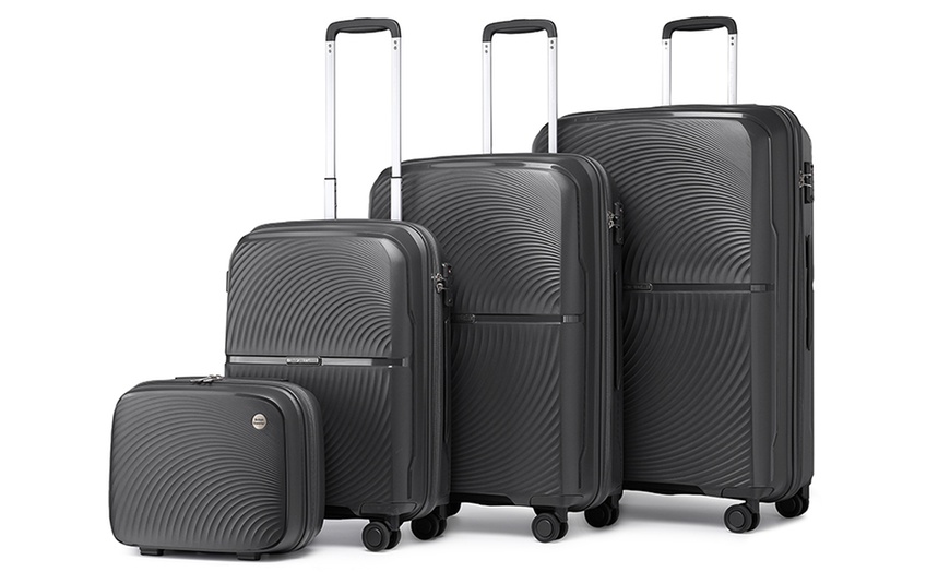 Image 3: Premium - Grade PP Hard - Shell Luggage