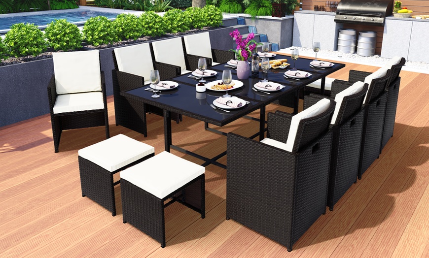 Image 11: Vegas Rattan Cube Set