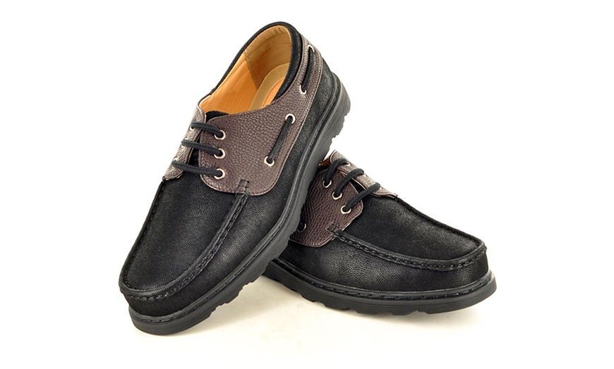 Image 2: Men's Lace-Up Boat Shoes 