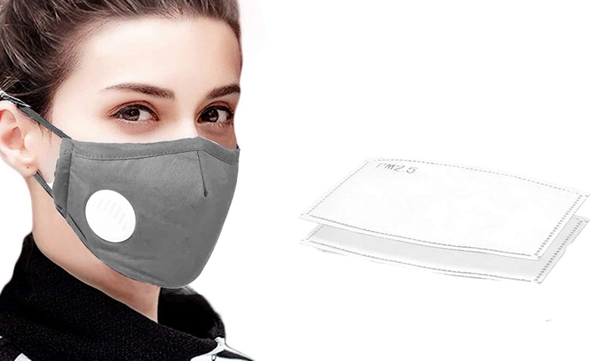 Image 4: Reusable Face Mask with Filters