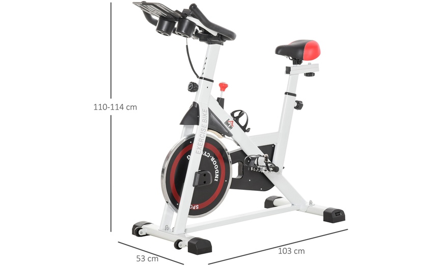 Image 3: HomCom Exercise Bike