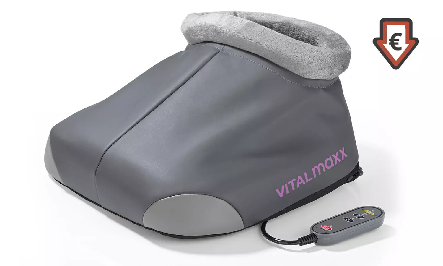 VITALmaxx Shiatsu-Massagegerät für die Füße 12V in Grau - Primary Image