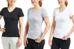 3-Pack Women's Egyptian Cotton-Blend V-Neck Tee - Second Medium