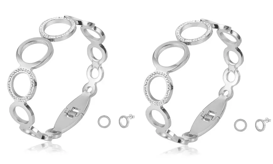 Image 6: Armband en oorbellen versierd met Swarovski®-kristallen