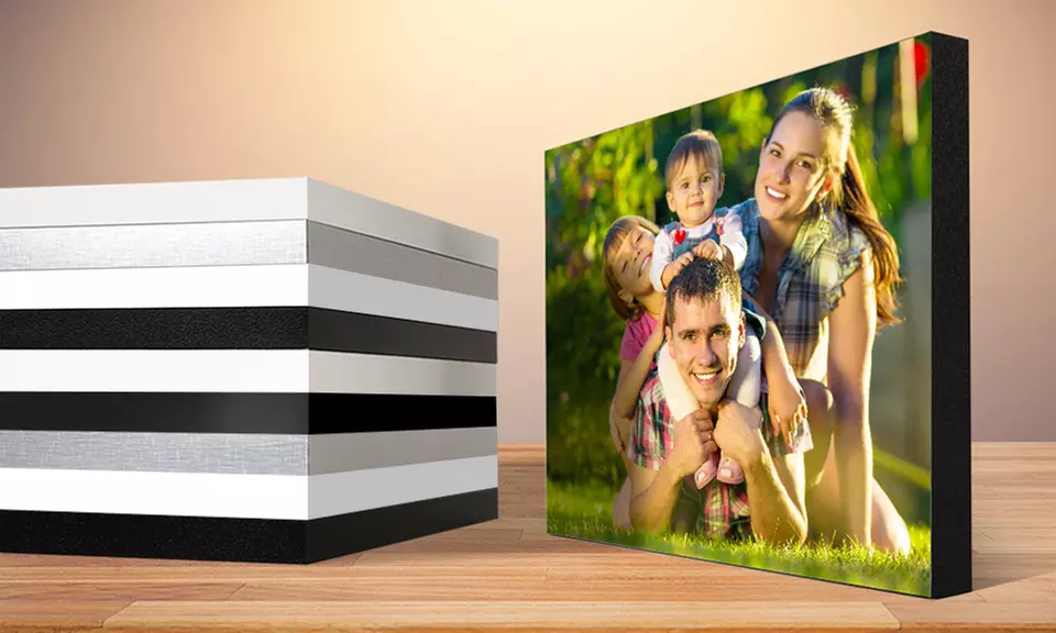 One Custom Photo Block with Free Gift Bag (Up to 80% Off). Four Sizes Available. - Primary Image