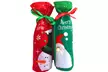 1 ou 2 lots de 2 pochettes Noël pour bouteilles de vin - Second Medium