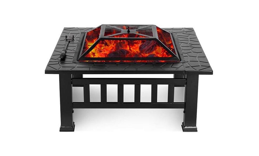 Image 3: Large Three-in-One BBQ, Fire and Ice Pit
