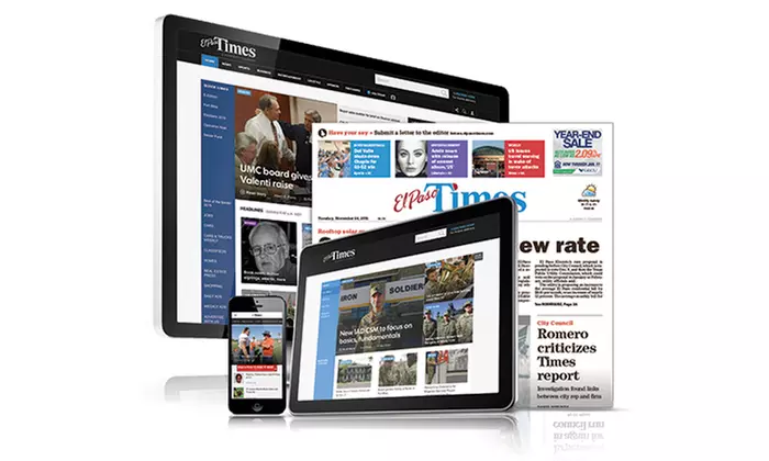 Full-Access Newspaper Subscription or a Digital Subscription to "El Paso Times" (Up to 92% Off) - Primary Image