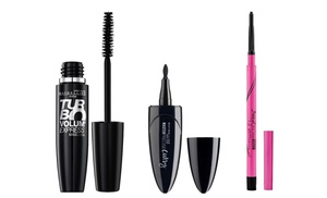 Maybelline Go Chaotic Mascara and Two Eyeliners Set