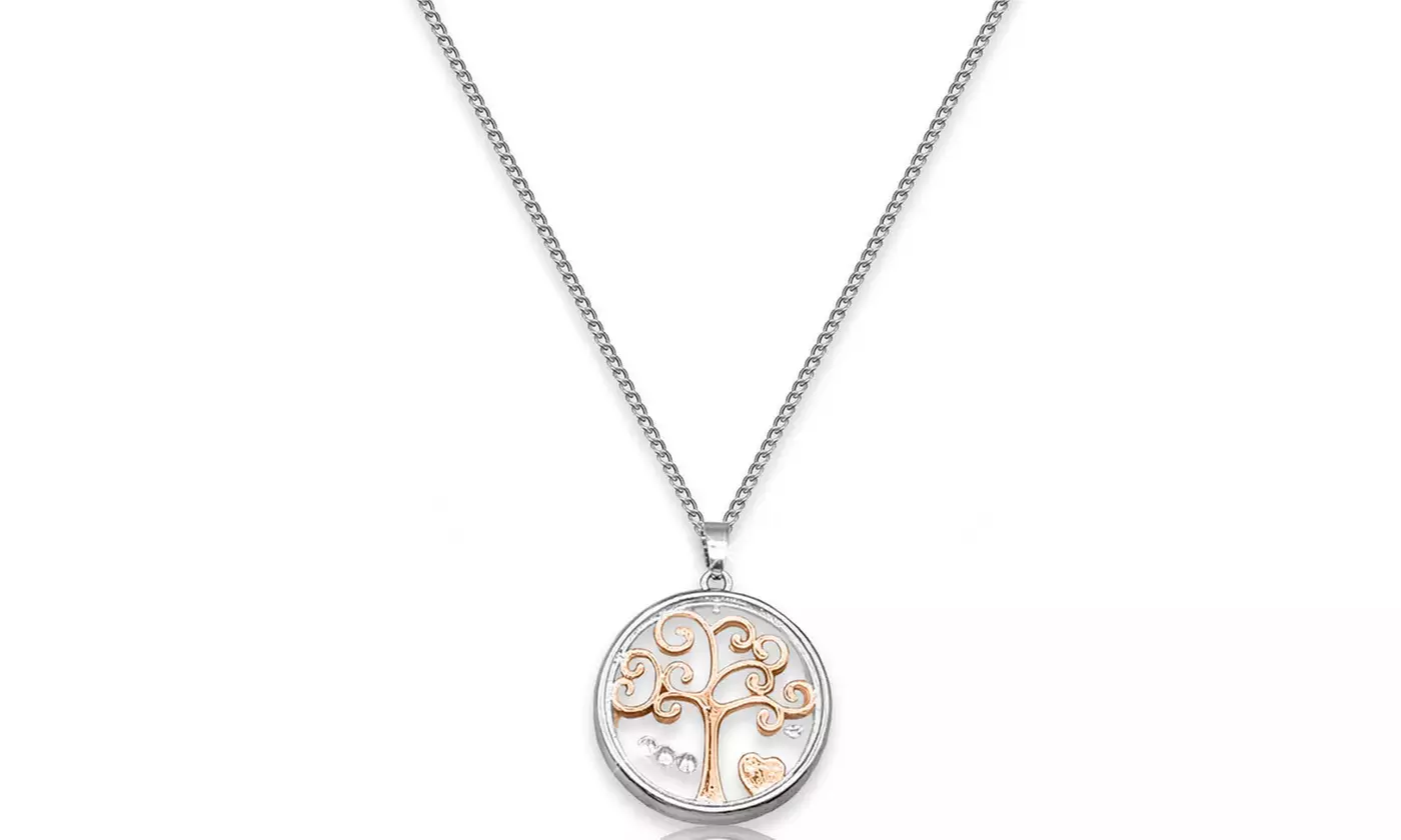 1x, 2x oder 4x Halskette mit Anhänger mit Swarovski®-Kristallen