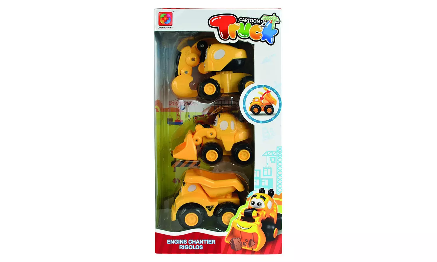 Jeu de 3 engins de chantier - Second Medium