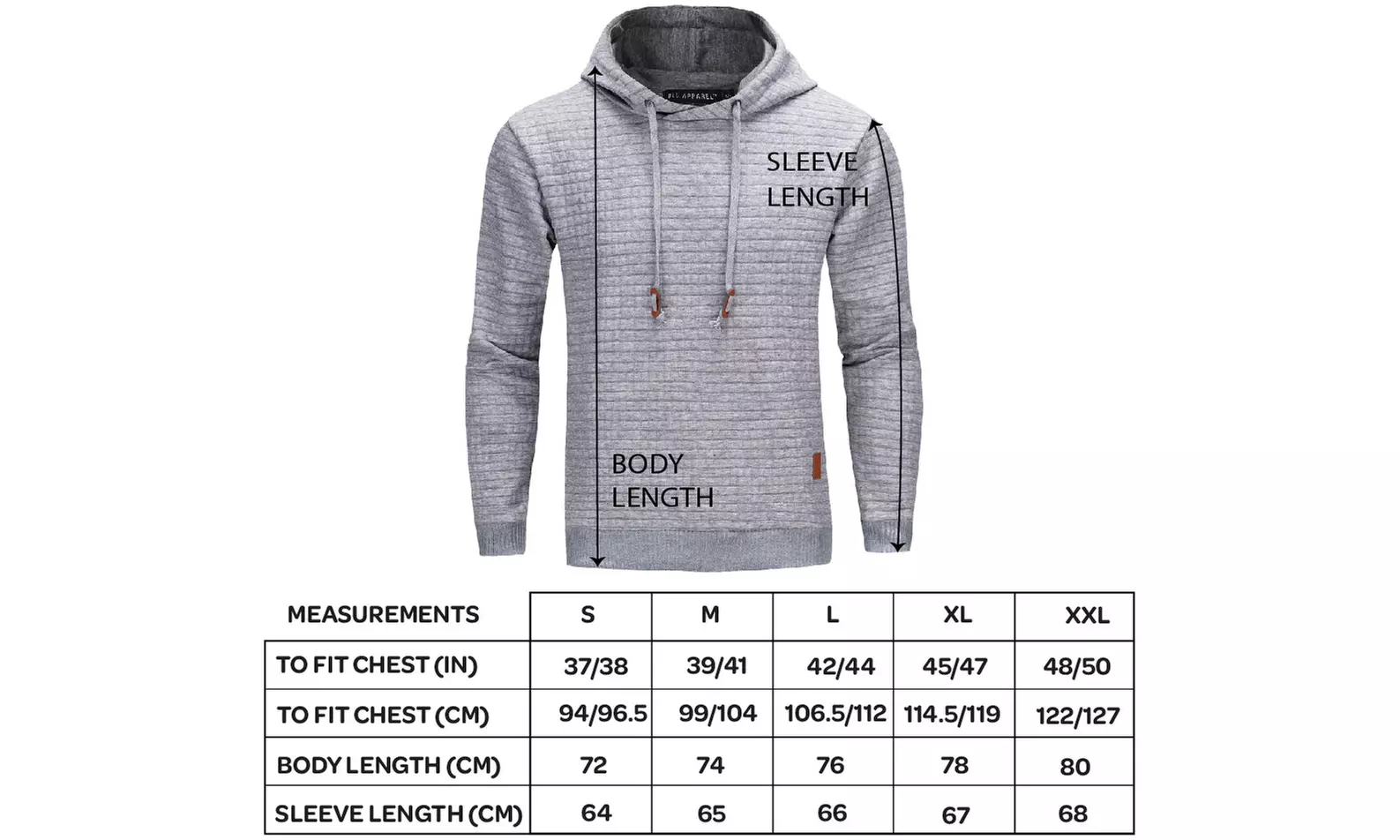 Blu Apparel Nathan Textured Hoodie