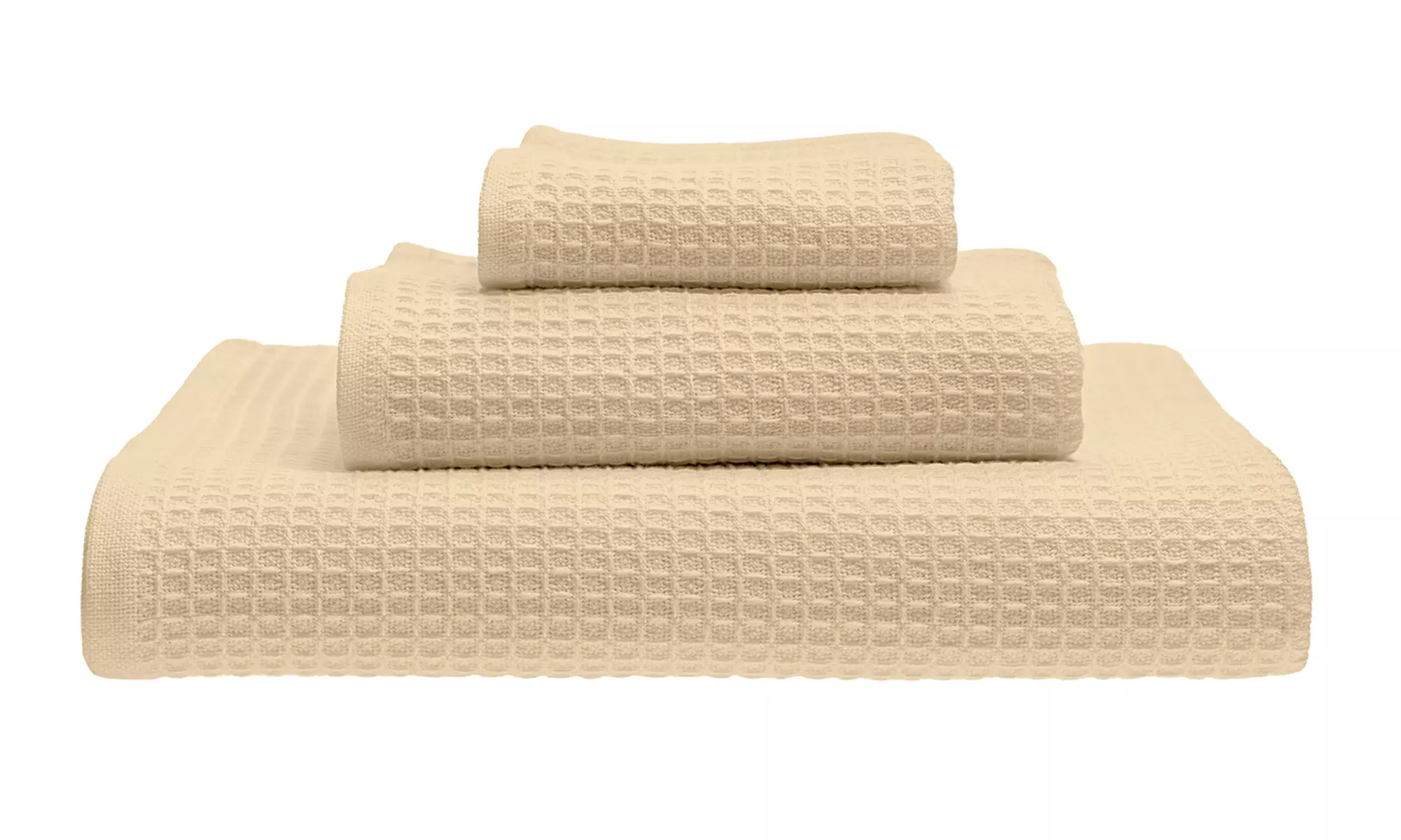 Set di 3 o 5 asciugamani Nido d'Ape in puro cotone