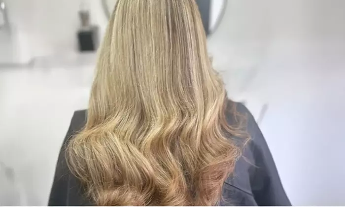 Root Colour, Full Highlights, Toner, Cut & Blow-Dry by Jr/ Sr Stylists