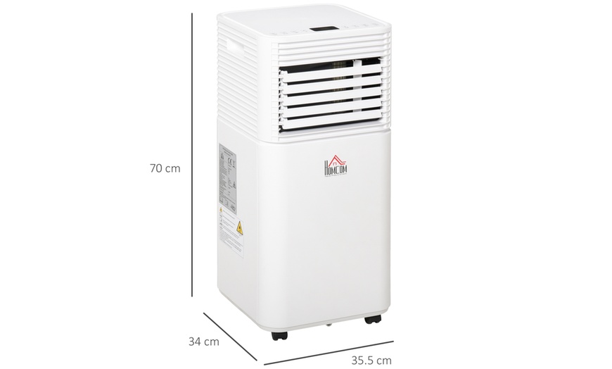 Image 7: HomCom Portable Air Conditioner with Remote Control 9000 BTU