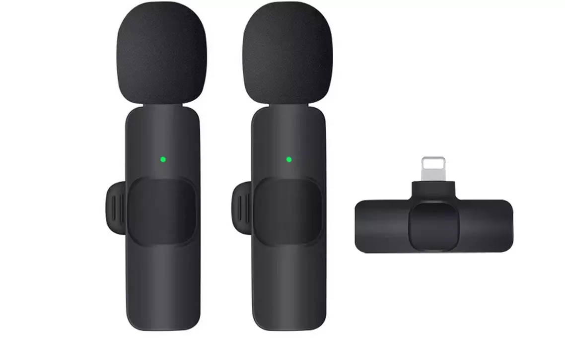 One or Two Sets of Wireless Lavalier Microphones