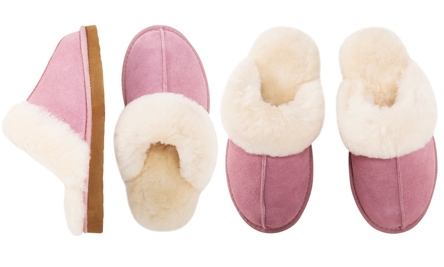 Image 12: Women's Sheepskin-Lined Slippers