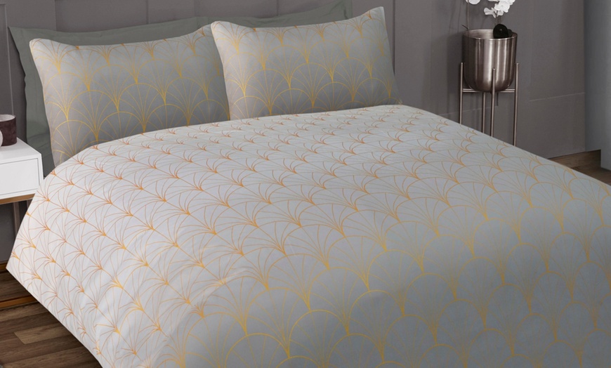 Image 5: Ombre Metallic Deco Duvet Cover Set