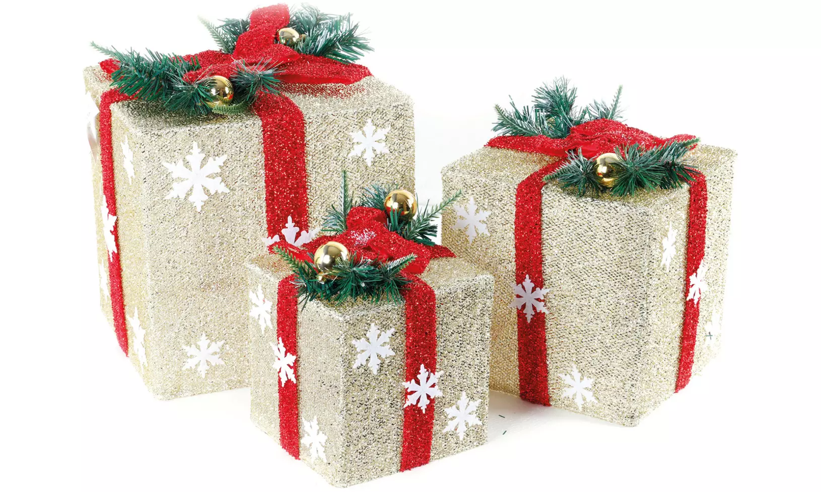 Decorazioni Natalizie luminose da mettere sotto l'albero, Natale, led