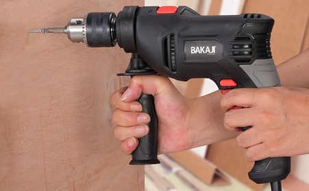 Trapano elettrico a percussione Bakaji con velocità regolabile, disponibile in 4 modelli