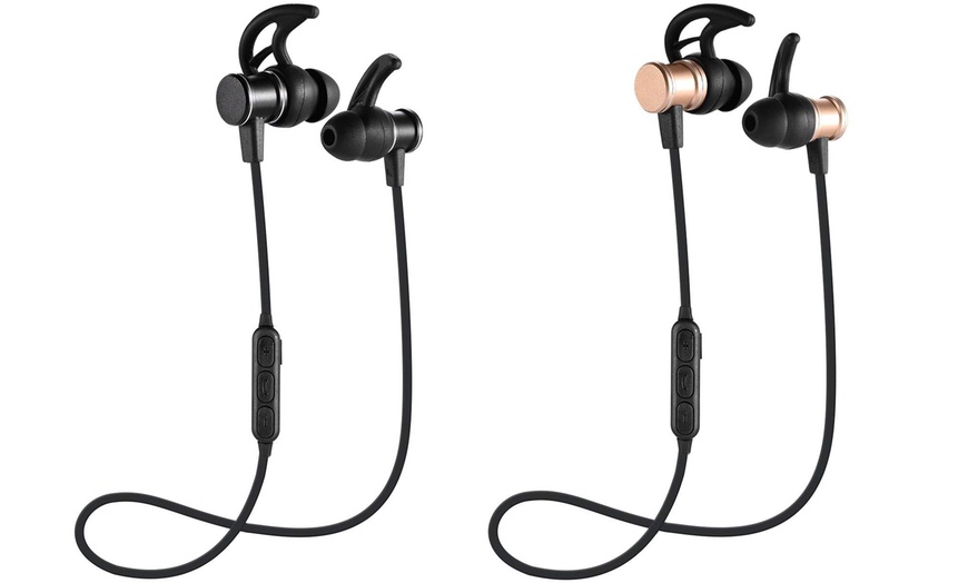 Image 6: Bluetooth Magnetic Earphones