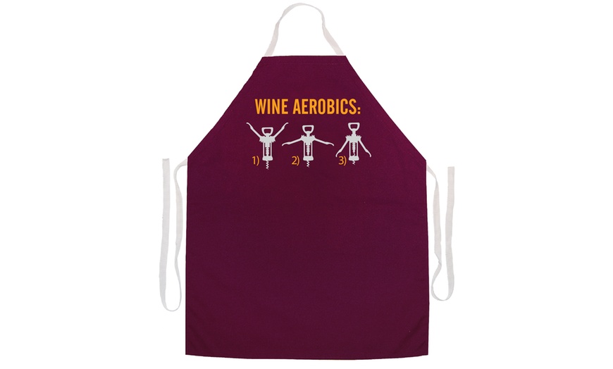 Up To 36% Off on Wine Themed Kitchen Aprons | Groupon Goods