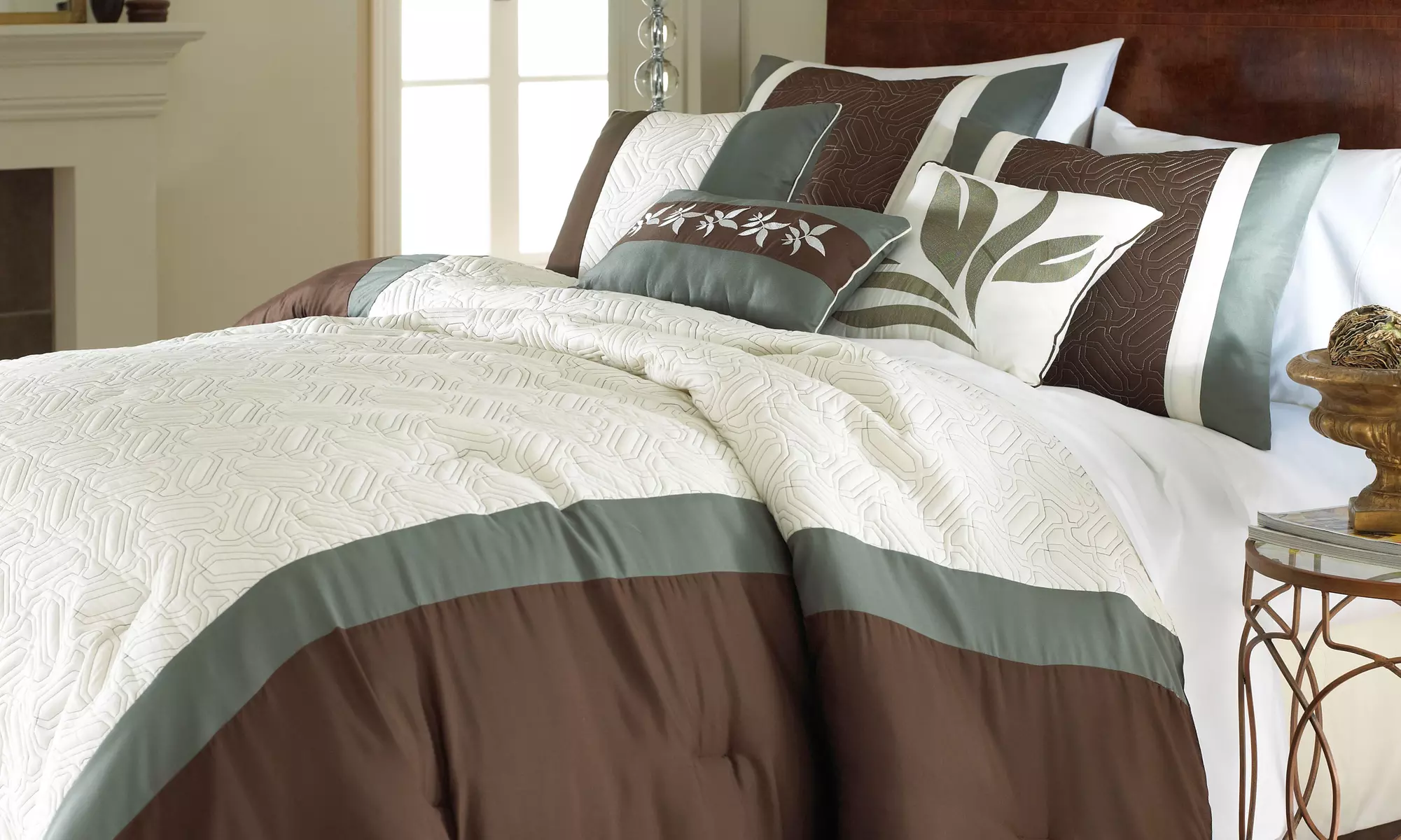 Embroidered Comforter Set (8-Piece) - Second Medium