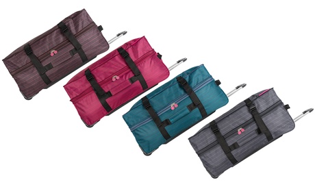 1 ou 2 sacs de voyage à roulettes 91L Lulu Castagnette, collection Stripes