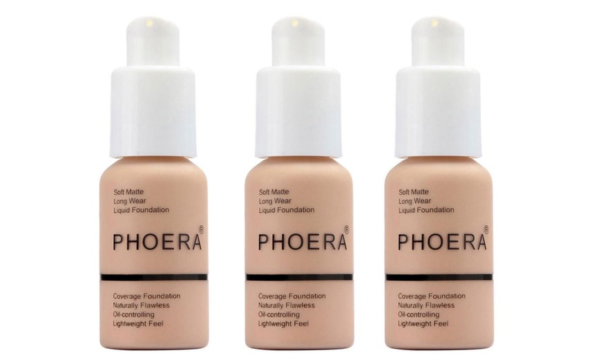 Image 7: Phoera Full Coverage Make-Up Foundation 30ml